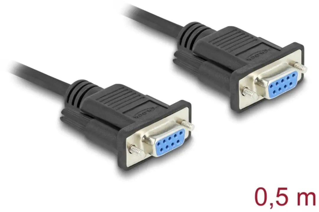 Delock RS-232 D-Sub9 Female-Female Kabel 0.5m