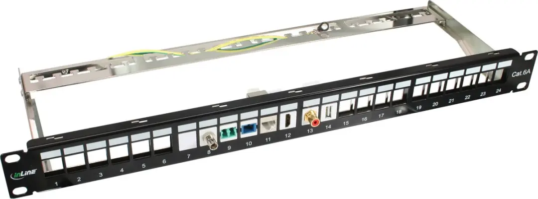InLine RJ45 Keystone Cat.6a Inzetstuk - Grijs