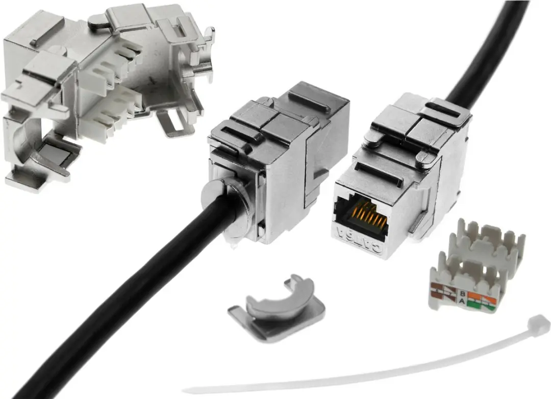 InLine RJ45 Keystone Cat.6a Inzetstuk - Grijs