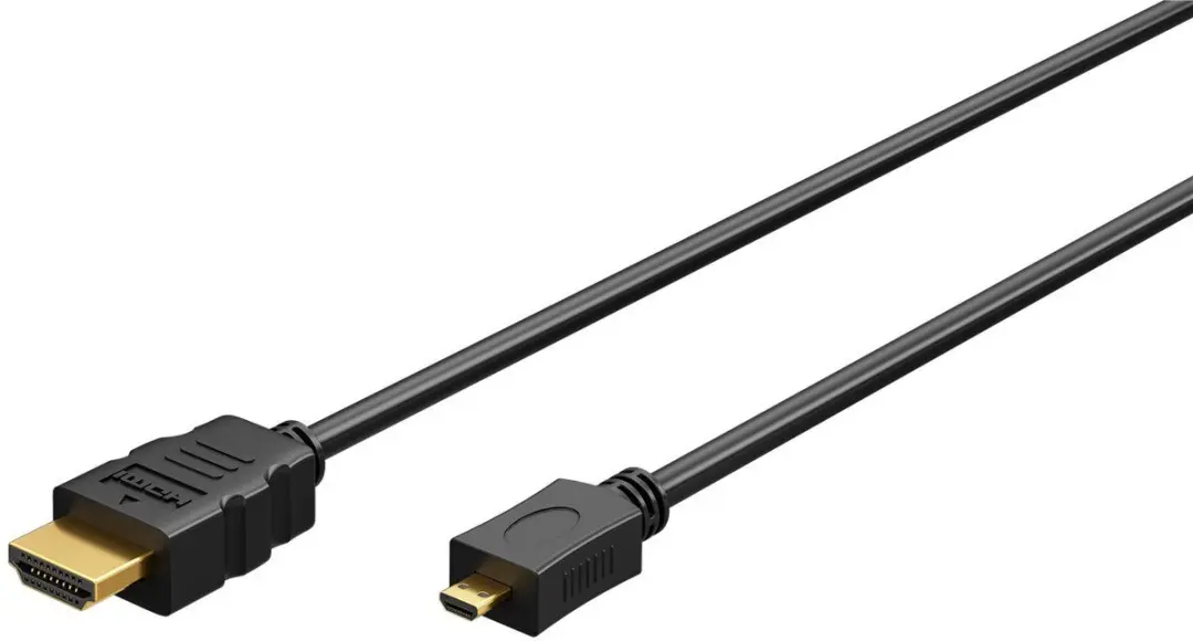 Goobay HDMI naar Micro-HDMI Kabel 4K 60Hz - Zwart