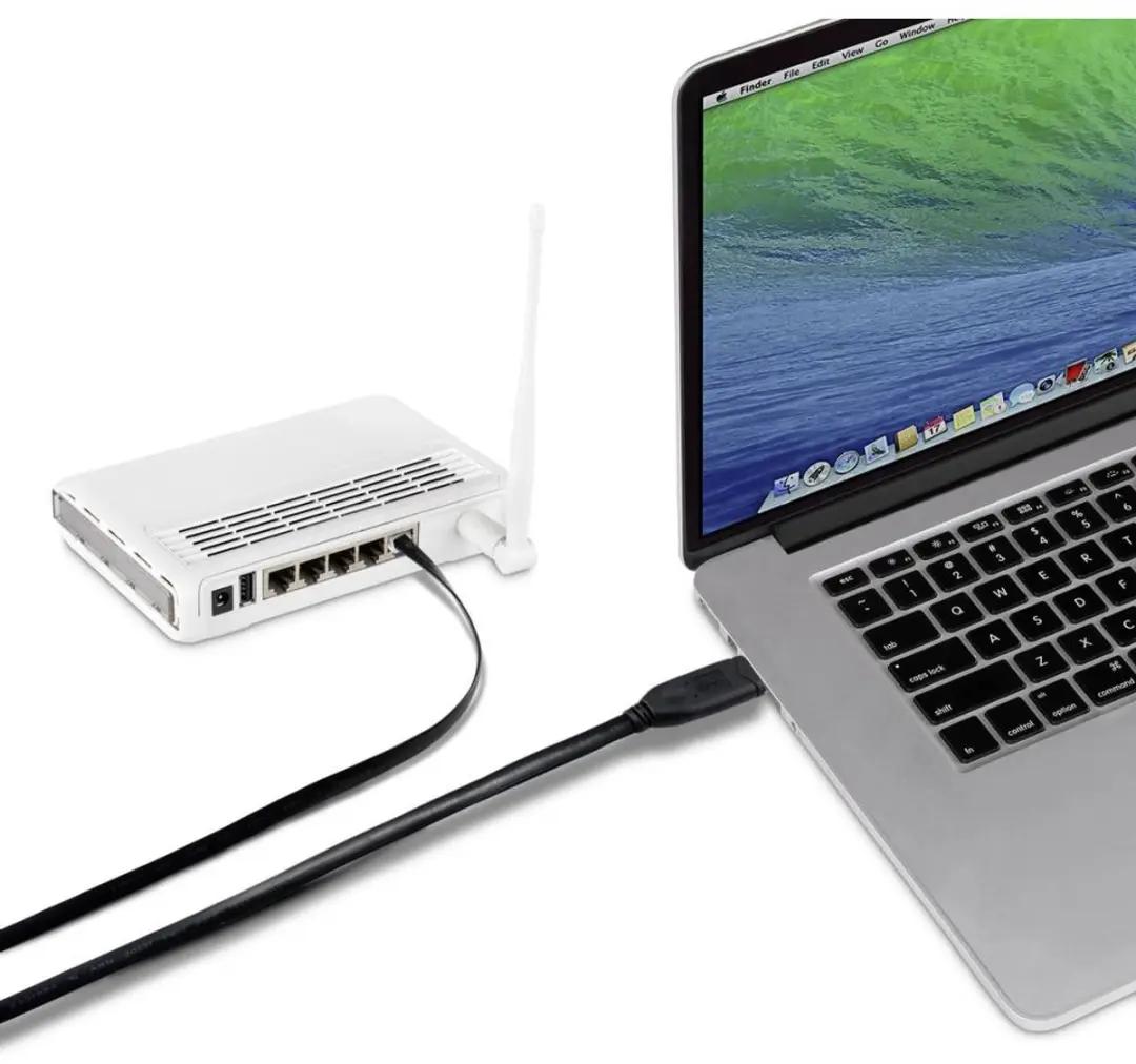 Renkforce USB-C naar RJ45 Adapterkabel 1.80m - Zwart