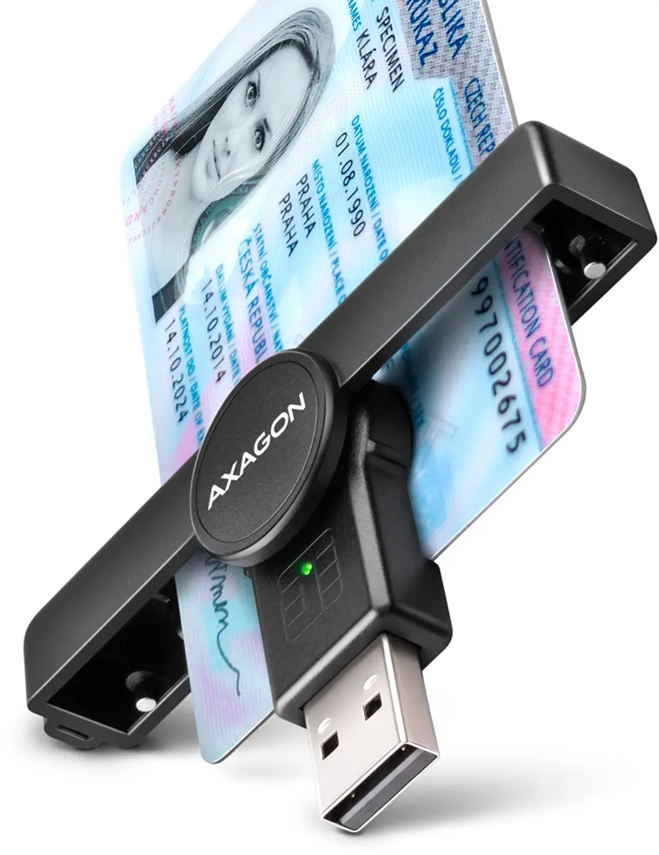 Axagon CRE-SMPA USB-A Smartcard Reader