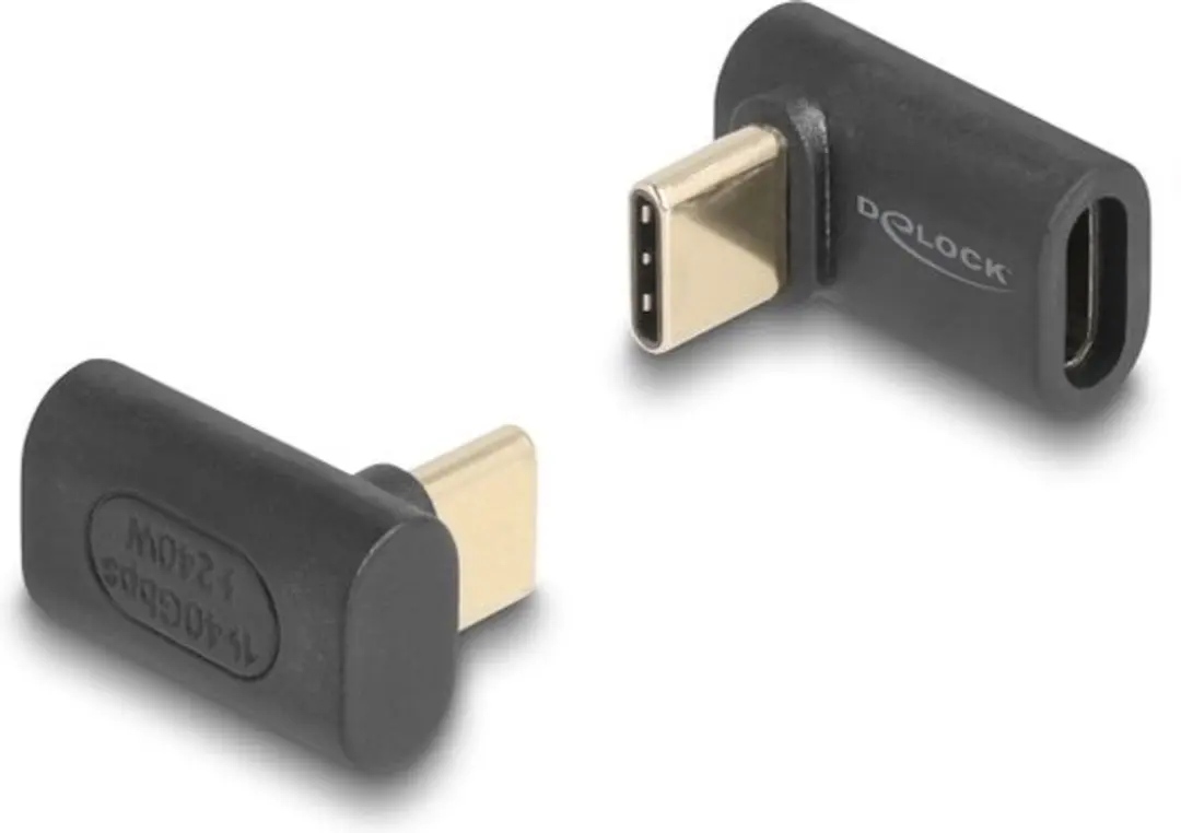 Delock USB Type-C Adapter 40 Gbps 240W - 8K 60Hz Antraciet