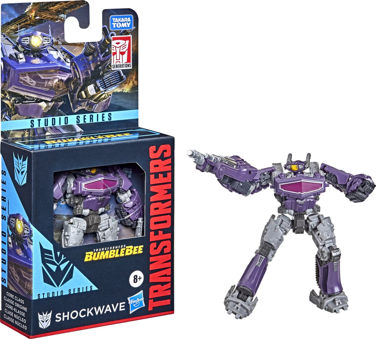 Transformers Studio Series Shockwave Core Class Mini Figuur 8 cm - Merchanise