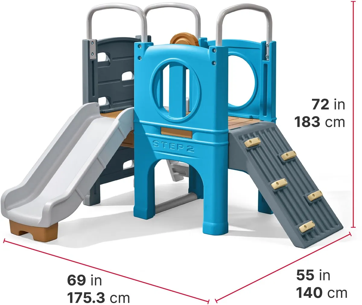 Step2 Scout & Slide Climber Klimtoestel - Grijs/Blauw
