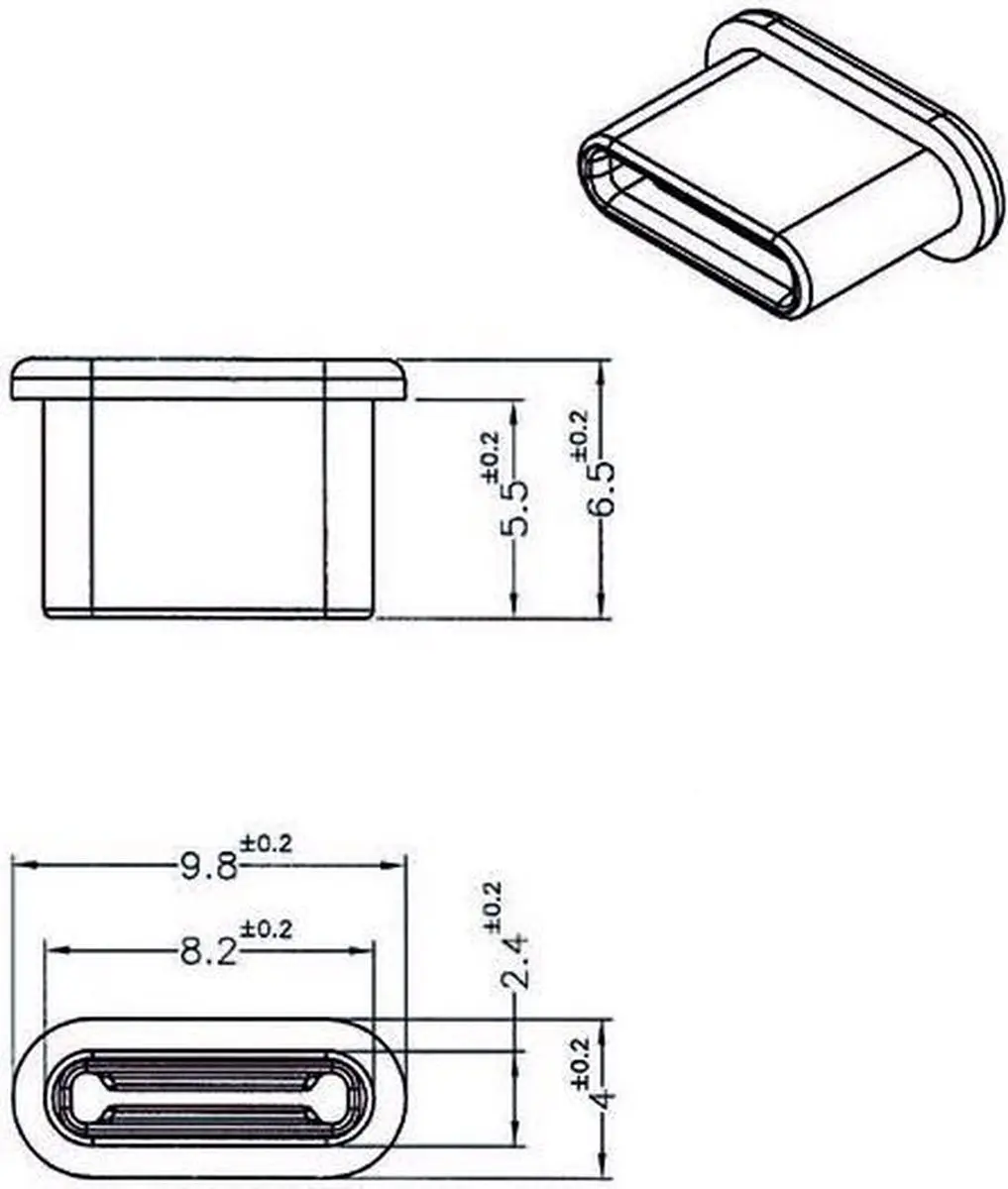 Delock USB-C Afsluitcover 10 Stuks - Zwart