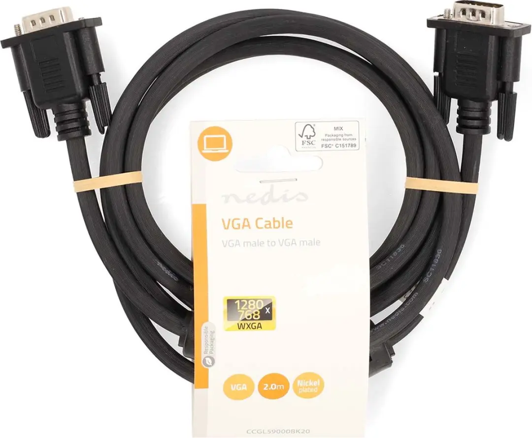 Nedis VGA-Kabel CCGL59000BK20 - 2m - Zwart