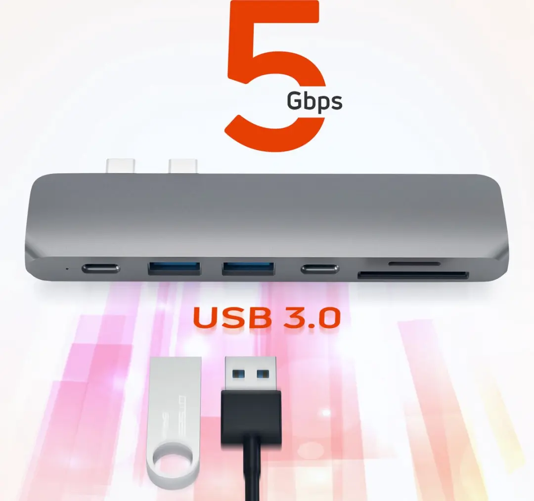 Satechi Type-C PRO Hub 4K HDMI - Antracietgrijs