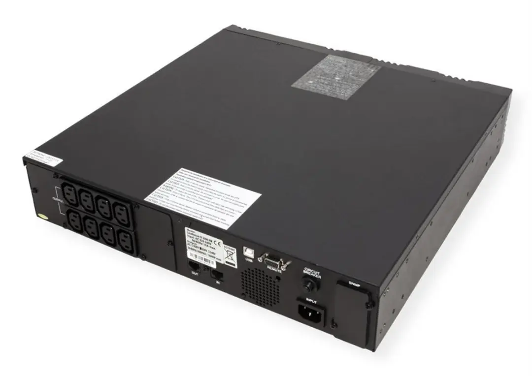 Roline LineSecure III 1000R Rackmount UPS 800W - 8 Stopcontacten - afbeelding 6 van 6