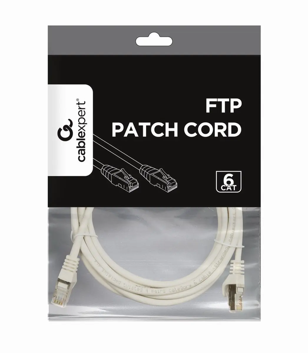 Gembird CablExpert PP6-3M FTP Cat6 Netwerkkabel - 3m - Grijs