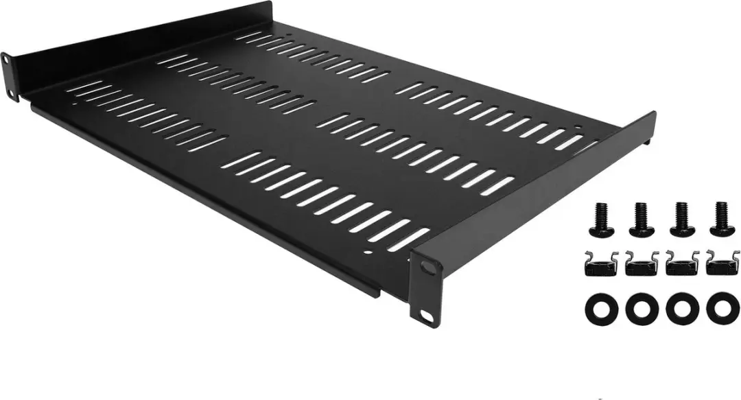 Startech 1U Rackplank 12 inch - Geventileerd - Zwart