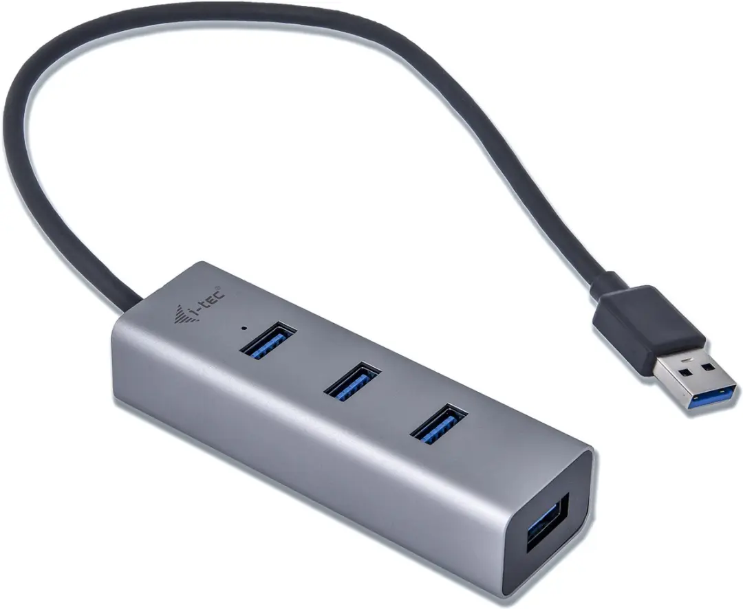 I-tec USB 3.0 Metal HUB 4 Poorten