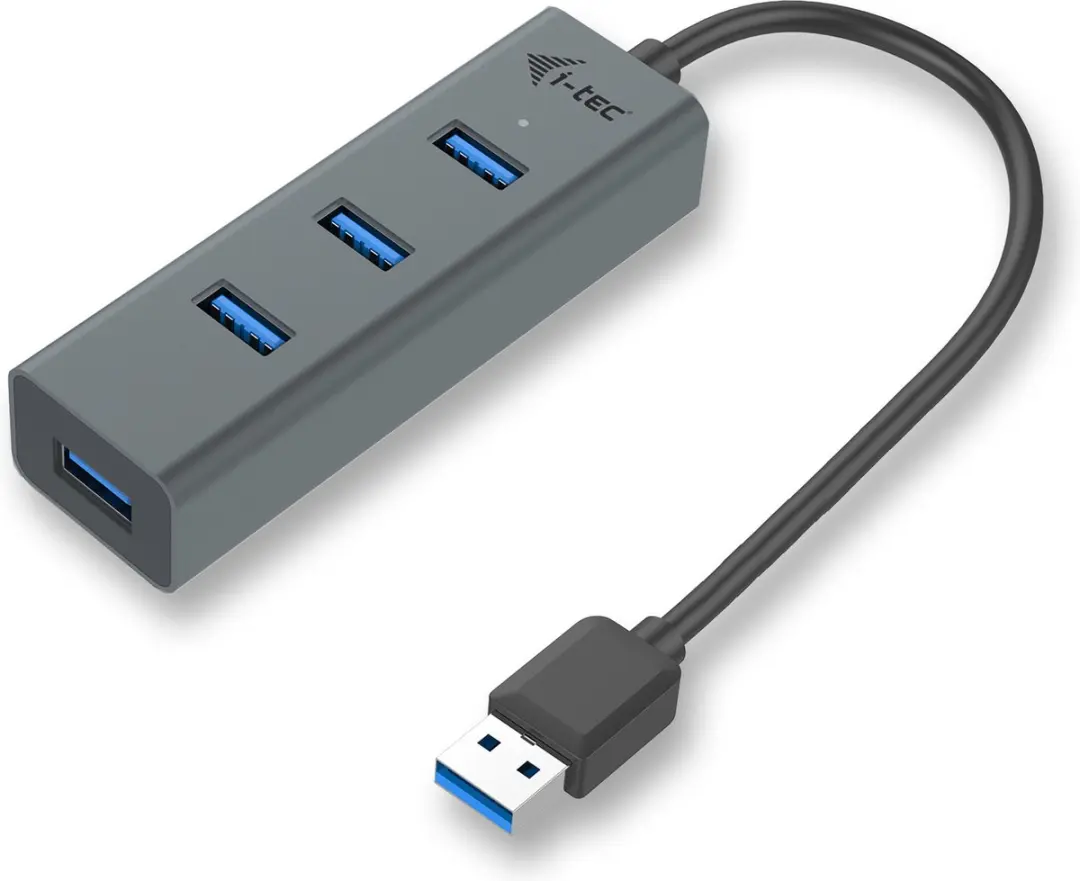 I-tec USB 3.0 Metal HUB 4 Poorten - Zwart - afbeelding 6 van 6