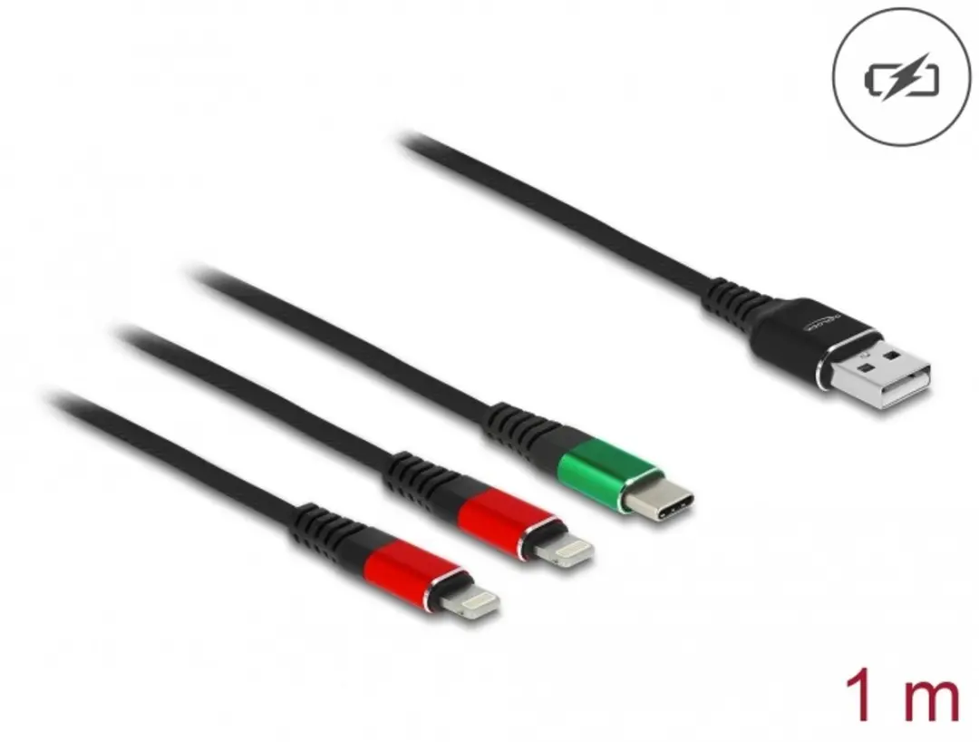 Delock USB 3-in-1 Kabel 1m