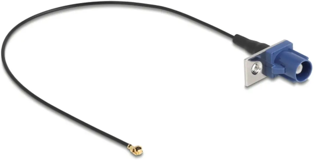Delock Antennekabel FAKRA C naar MHF I - 20 cm - Zwart/Blauw