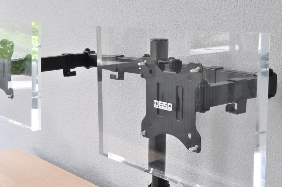 Desq Dubbele Monitorarm 1714 - Full Motion - Zwart