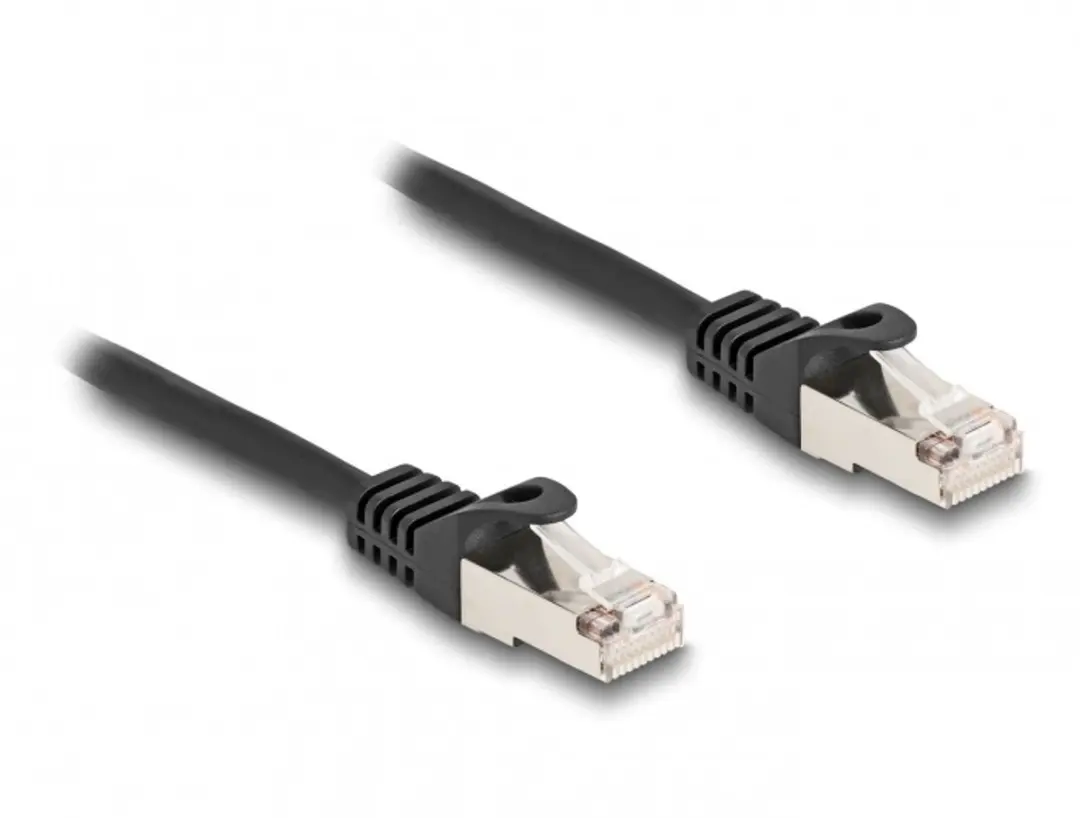 Delock RJ50 Kabel S/FTP M-M 0,25m - Zwart