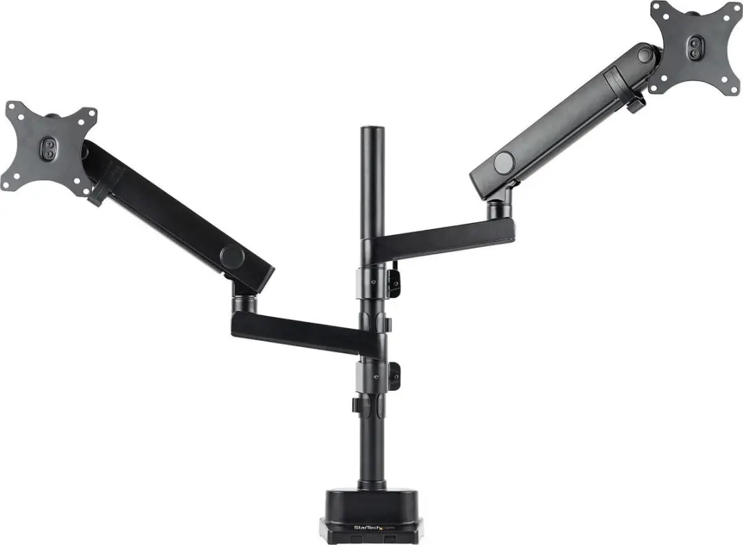 Startech ARMDUALPIVOT Dubbele Monitorarm - Zwart - afbeelding 6 van 6