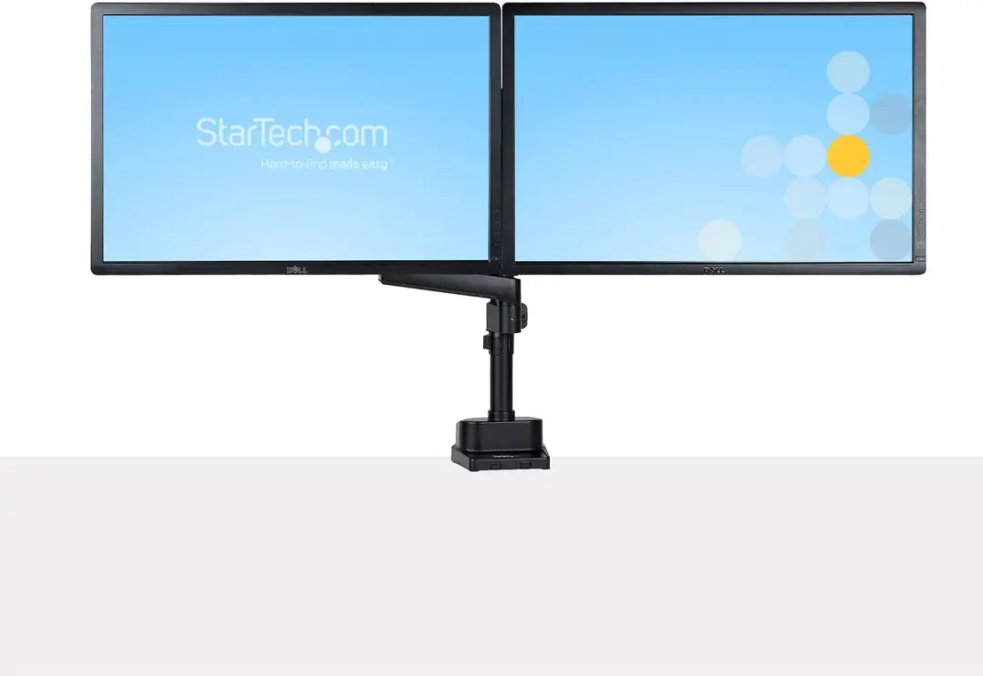 Startech ARMDUALPIVOT Dubbele Monitorarm - Zwart