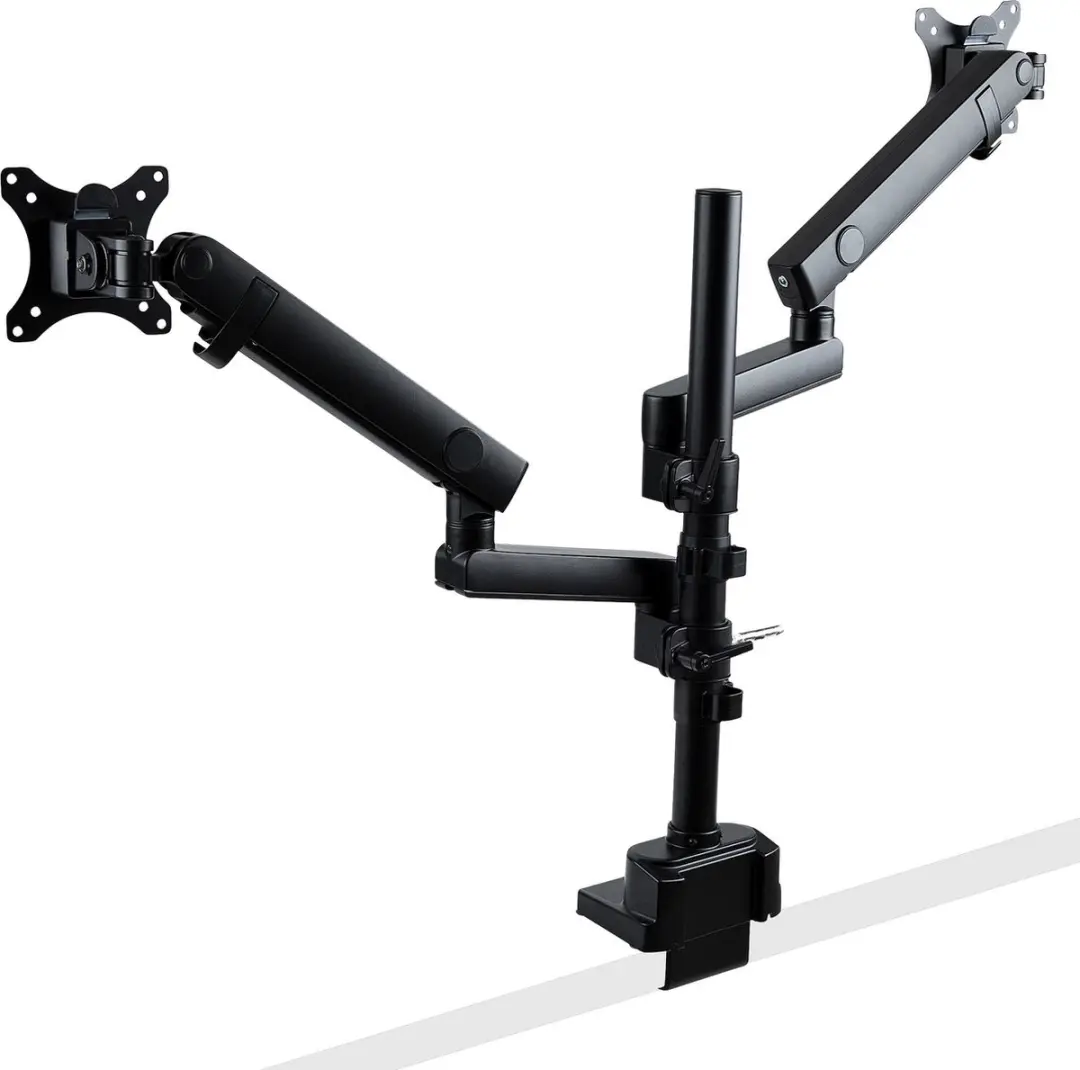 Startech ARMDUALPIVOT Dubbele Monitorarm - Zwart