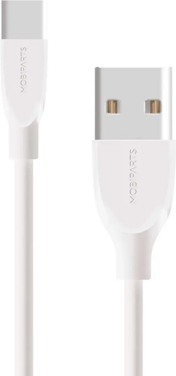 Mobiparts USB-C naar USB Kabel 2A 2m - Wit
