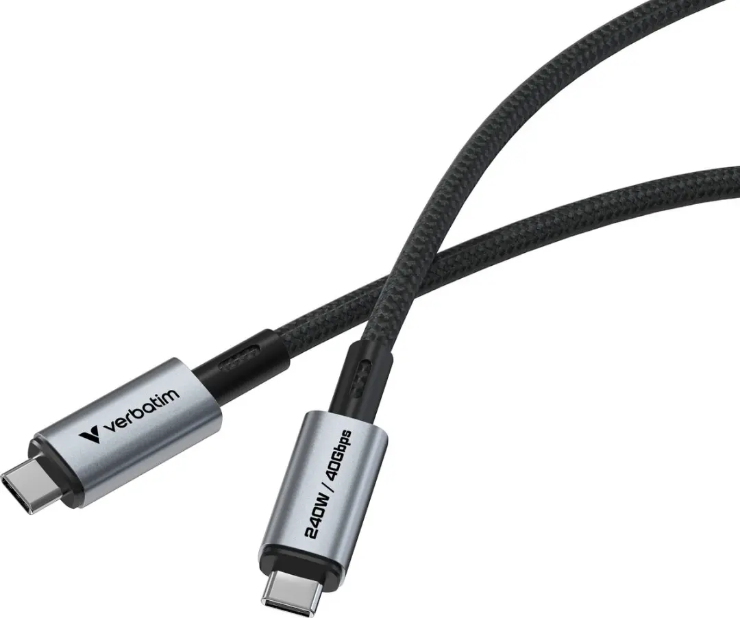 Verbatim USB-C Kabel 240W 40Gb/s - Zwart
