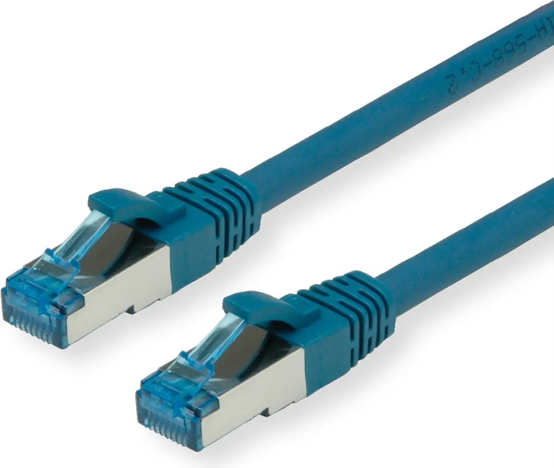 Value Patchkabel Kat.6A S/FTP LSOH - 0,3m - Blauw