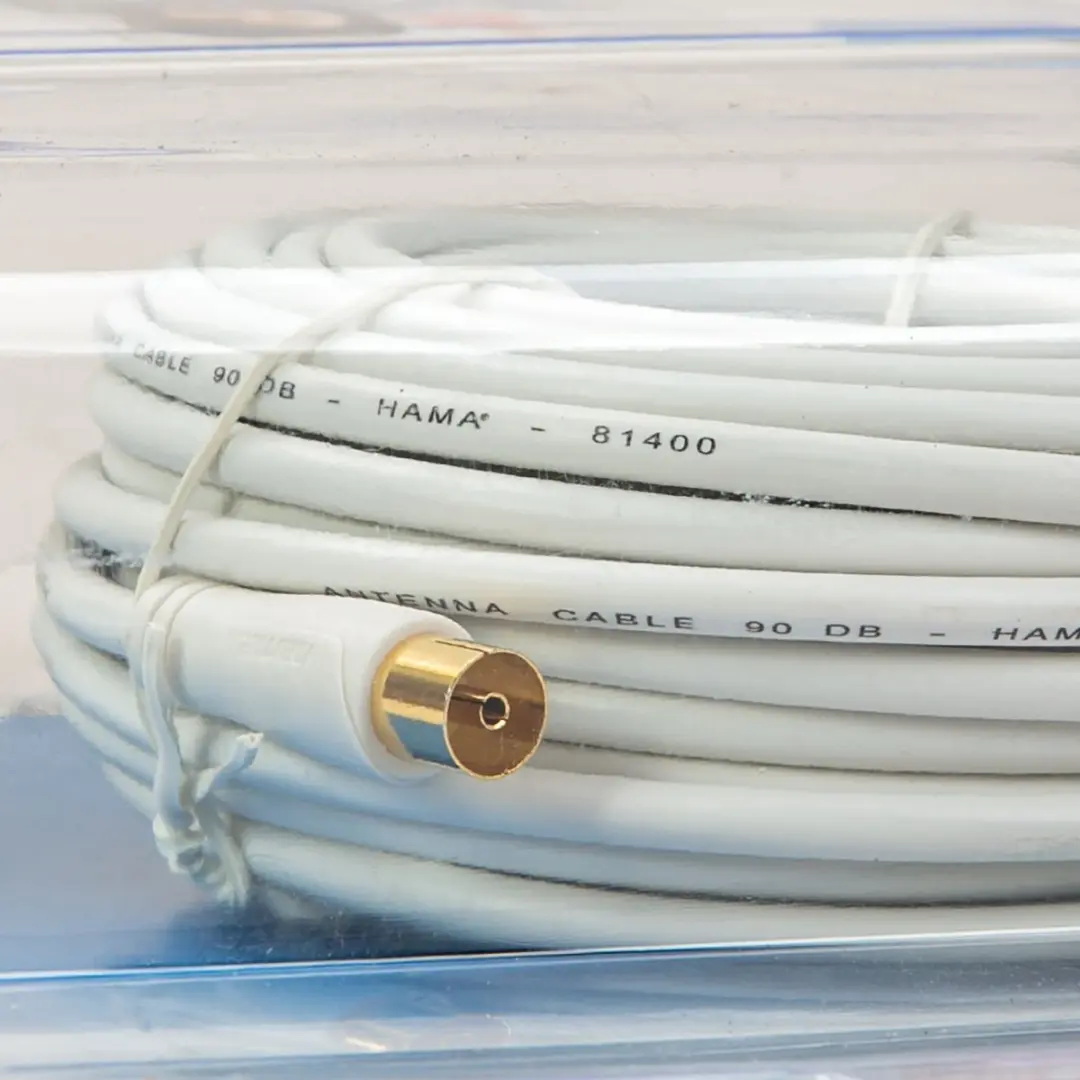 Hama 15m Coaxkabel 90dB - Wit