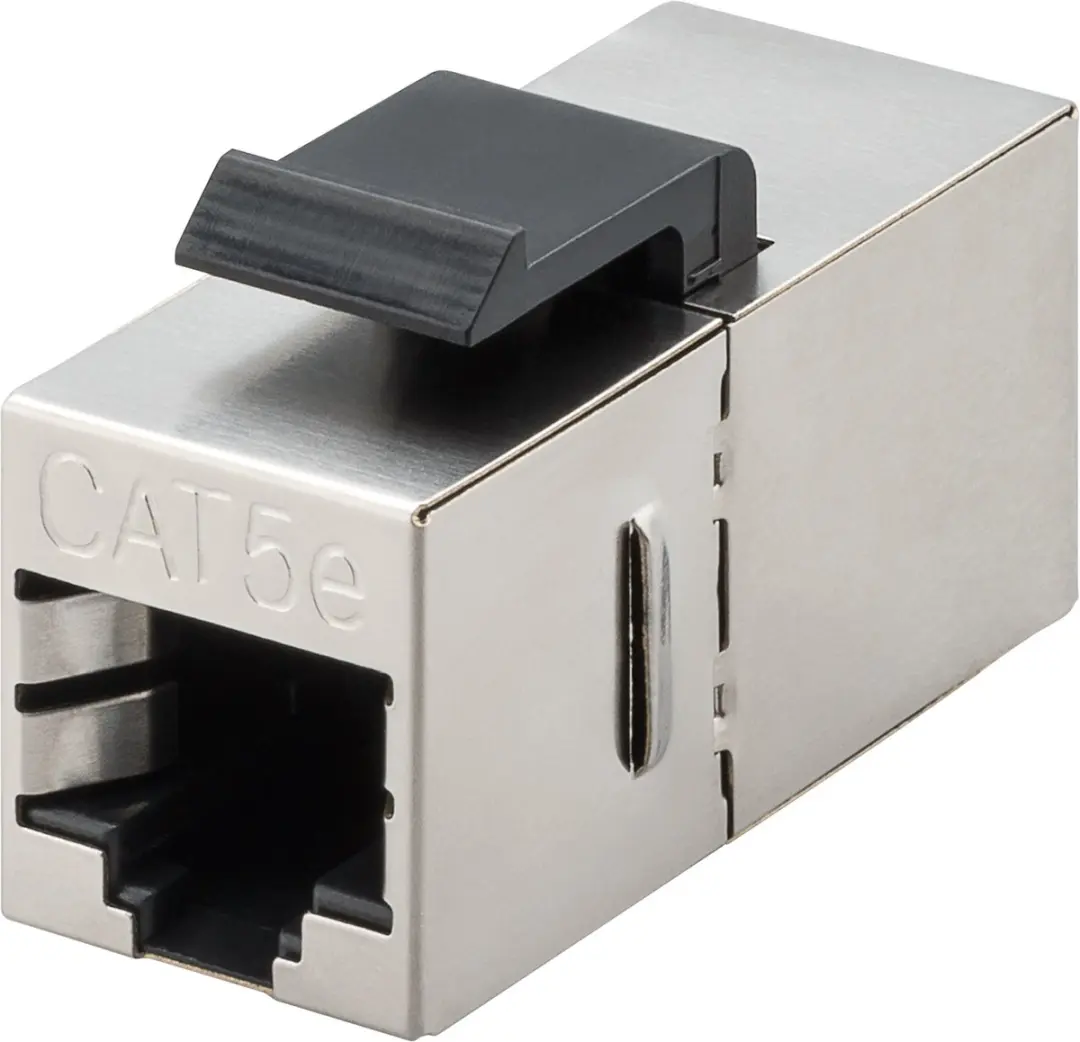 Goobay Keystone Module RJ45 Coupler CAT 5e STP - Zilver