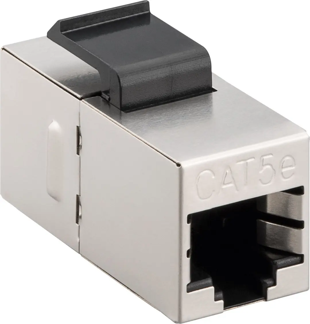 Goobay Keystone Module RJ45 Coupler CAT 5e STP - Zilver