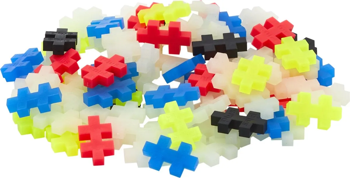 Plus-Plus Glow in the Dark Bouwset 100-delig - 4282 - afbeelding 6 van 6