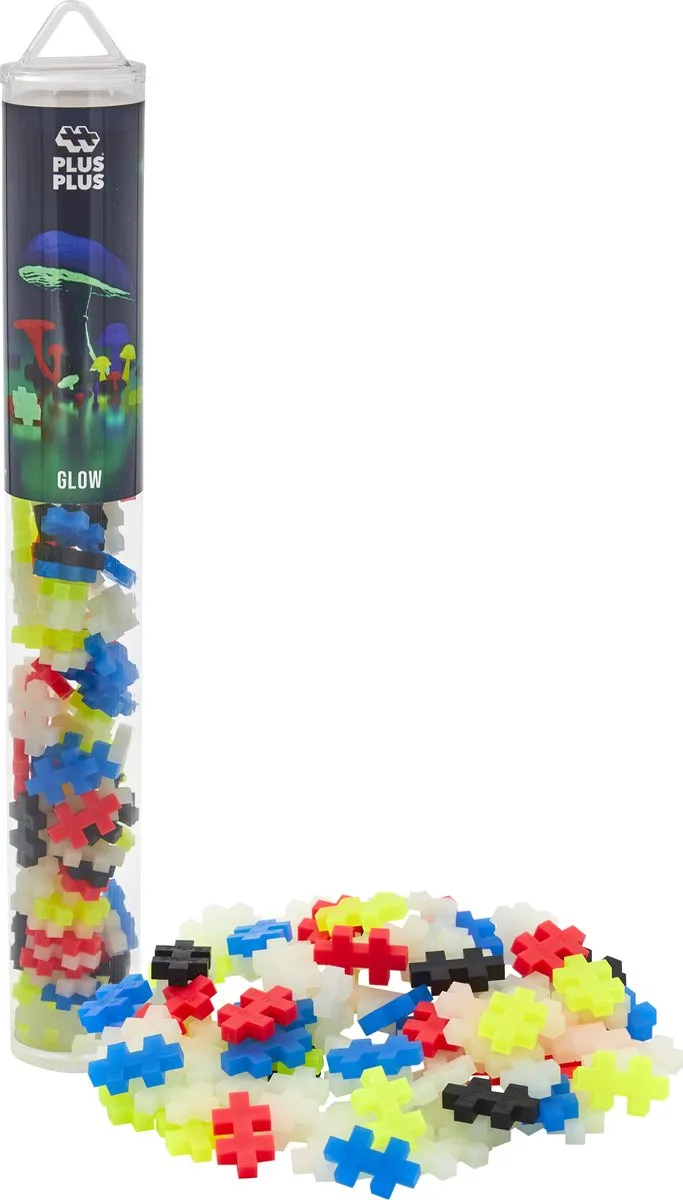 Plus-Plus Glow in the Dark Bouwset 100-delig