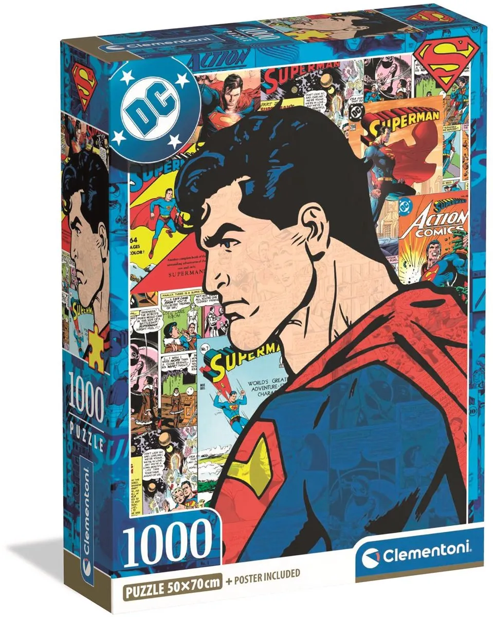 Clementoni Superman Puzzel 1000 Stuks - Multikleur