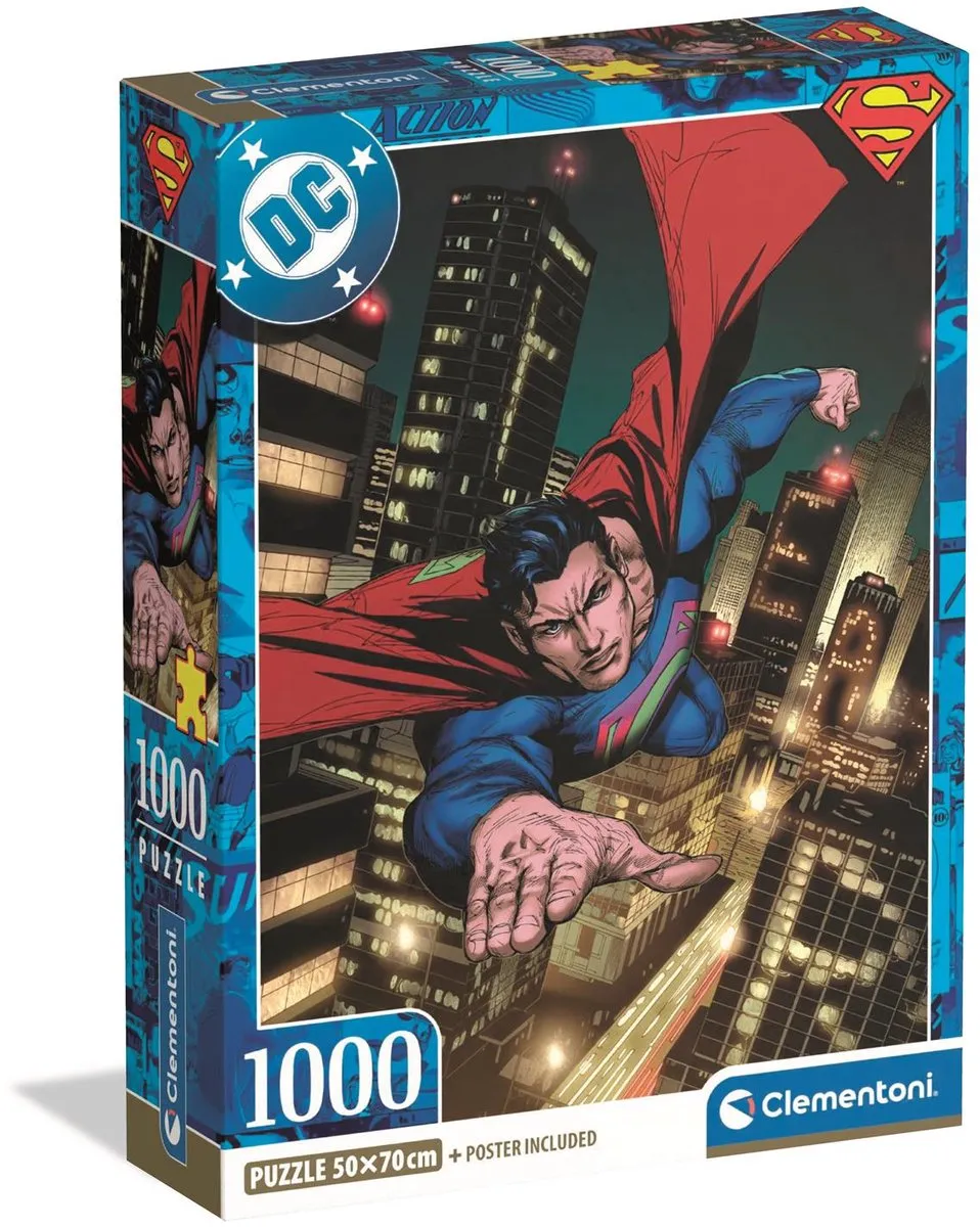 Clementoni Superman Puzzel 1000 Stuks