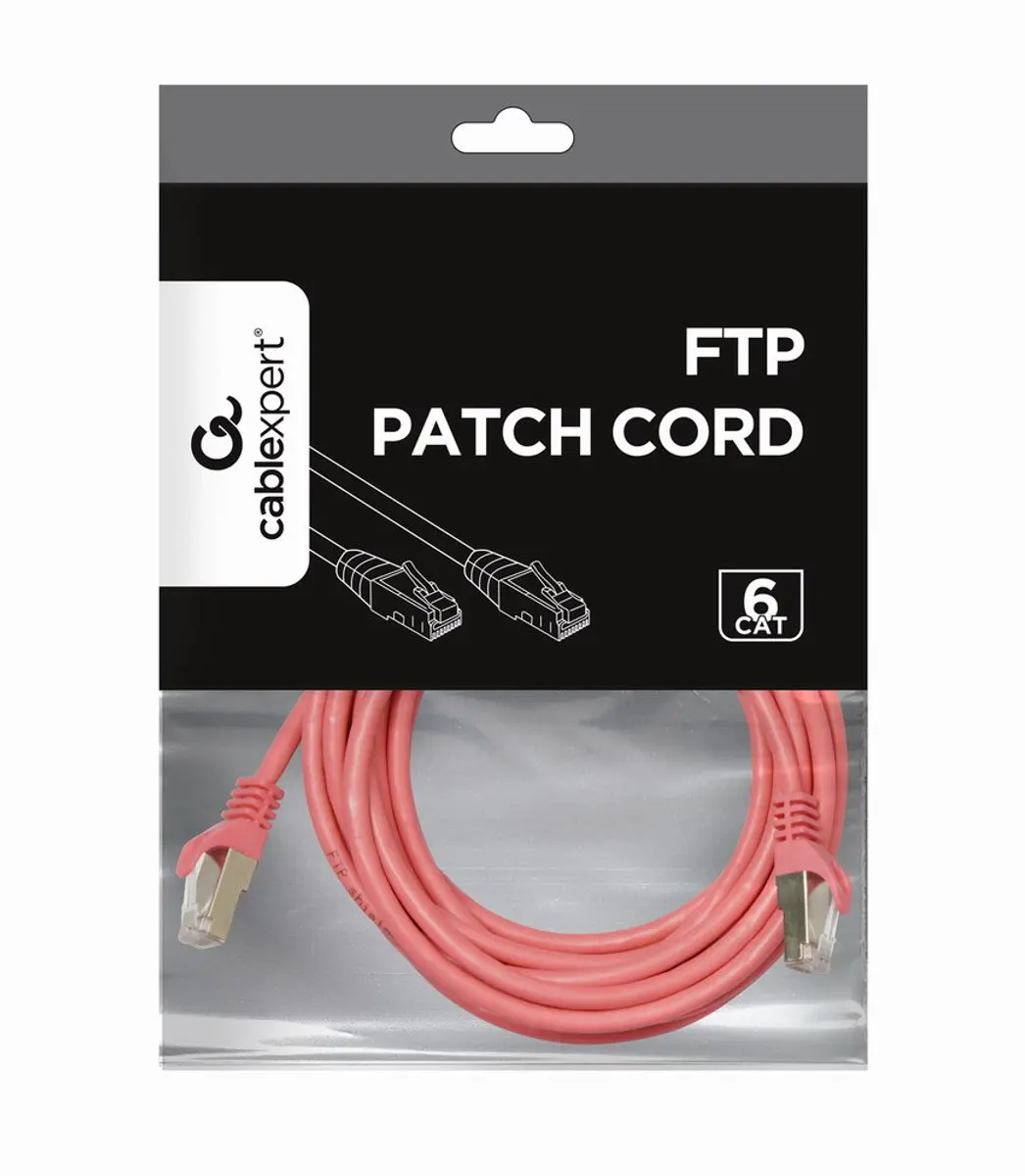 Gembird FTP Cat6 Patchkabel 3m - Roze