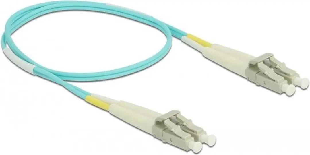 Delock OM3 LC/UPC Glasvezelkabel 0,5m - Turquoise