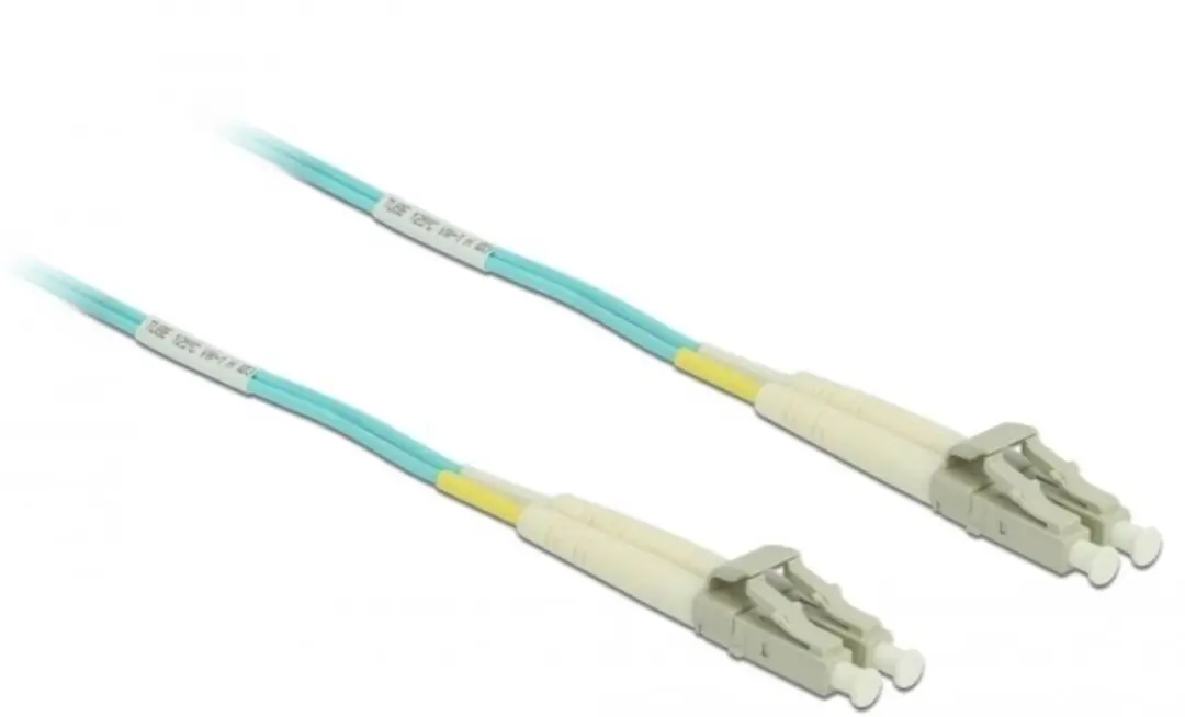 Delock OM3 LC/UPC Glasvezelkabel 0,5m - Turquoise
