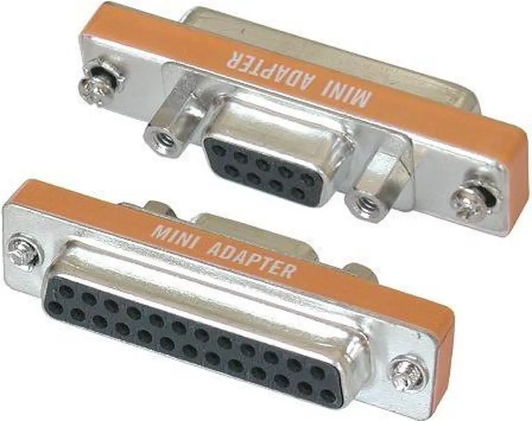 InLine AT Adapter 9-polig naar 25-polig - Zilver