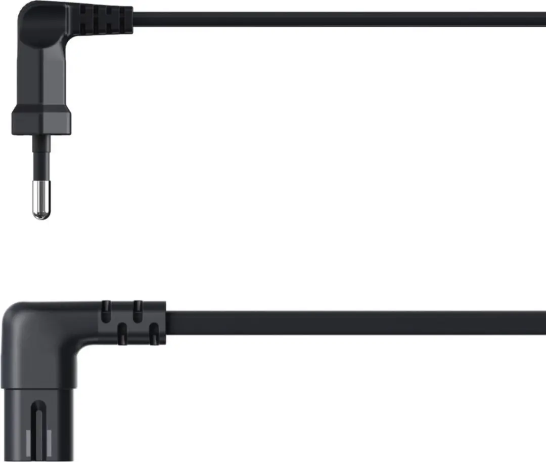 Hama Stroomsnoer 1.5m - 90°stekker - Zwart