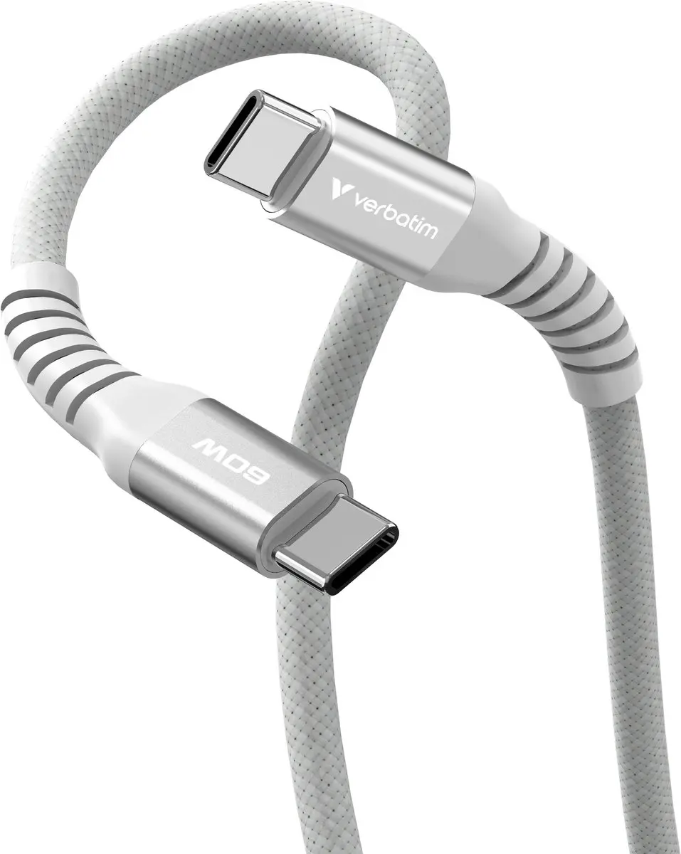 Verbatim USB-C Kabel 60W Power Delivery 1,2m - Transparant