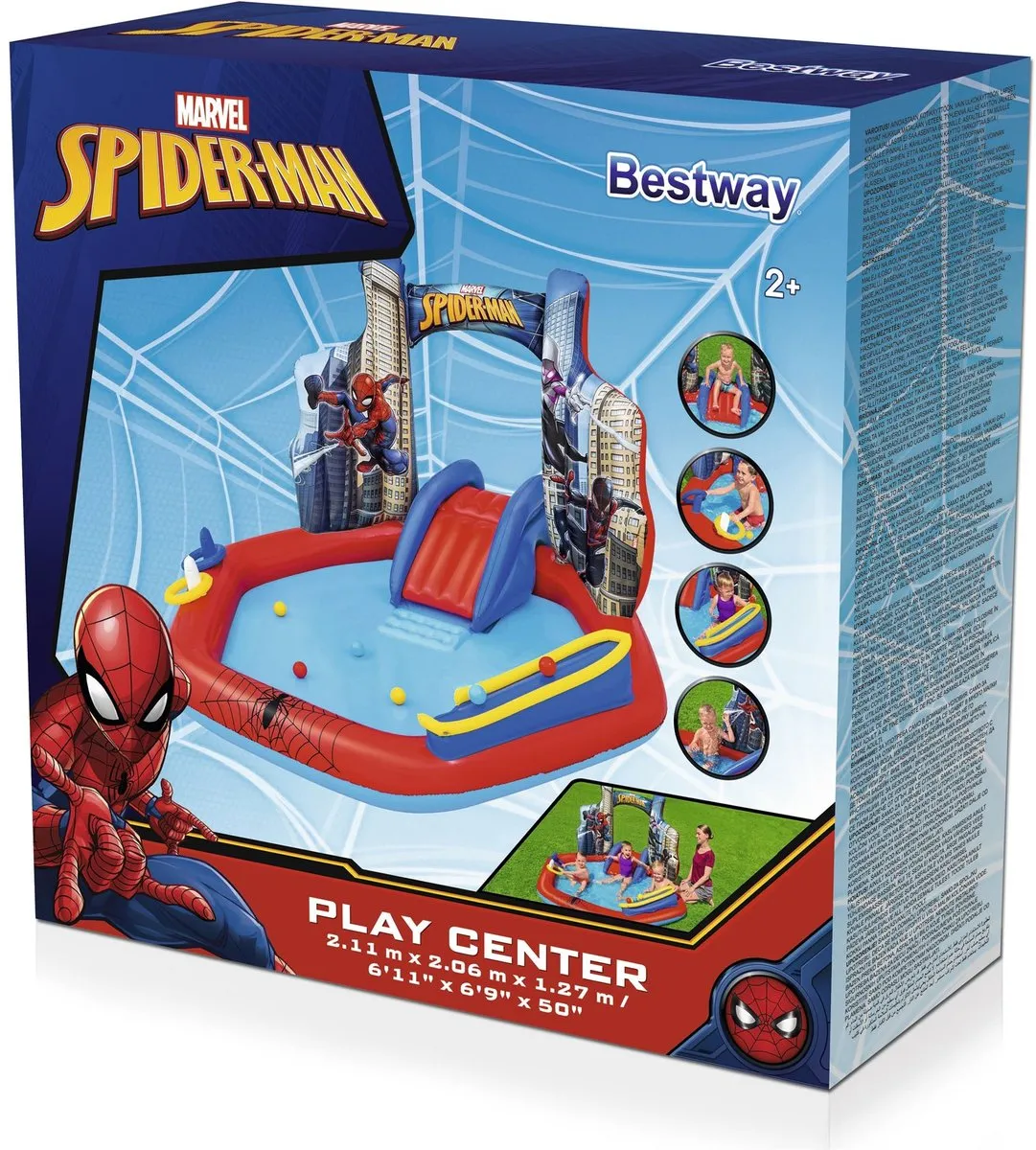 Bestway Spider-Man Kinderzwembad 211x206cm