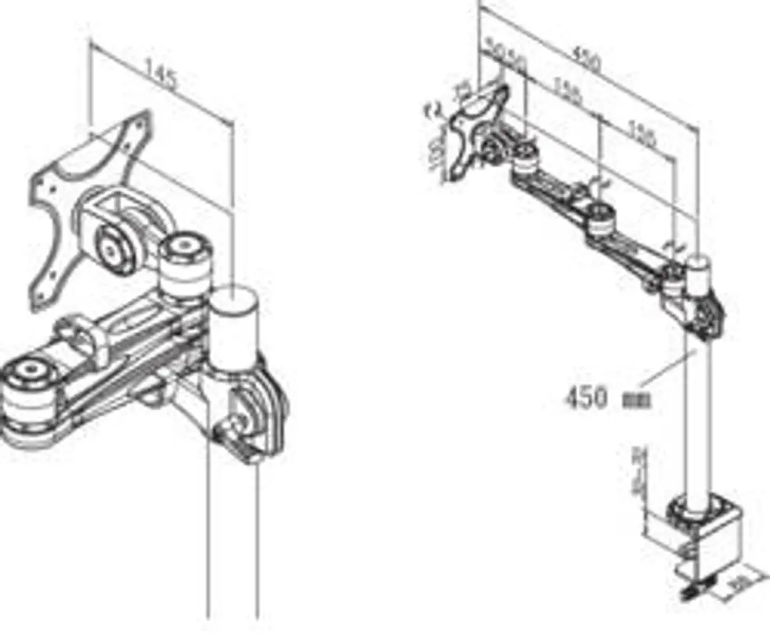Neomounts FPMA-D935 Monitorarm 10-30" - 1 Scherm - 0-10 kg