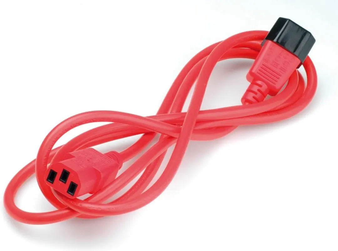 Roline IEC C14-C13 Stroomverlengkabel 1,8m - Rood