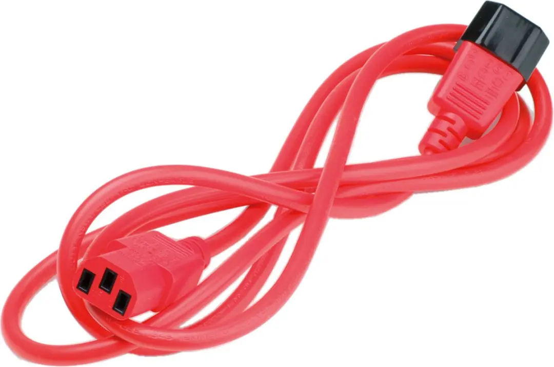 Roline IEC C14-C13 Stroomverlengkabel 1,8m - Rood