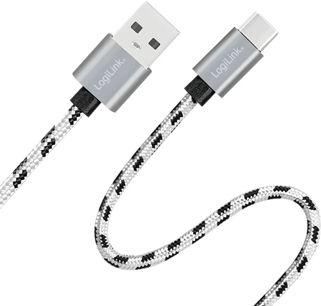 Logilink USB 2.0 Type-C Kabelset 3-delig - C/M naar A/M - Wit/Zwart