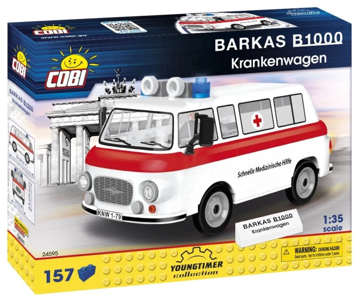 Cobi Barkas B1000 Ziekenauto 157-delig - Meerkleurig