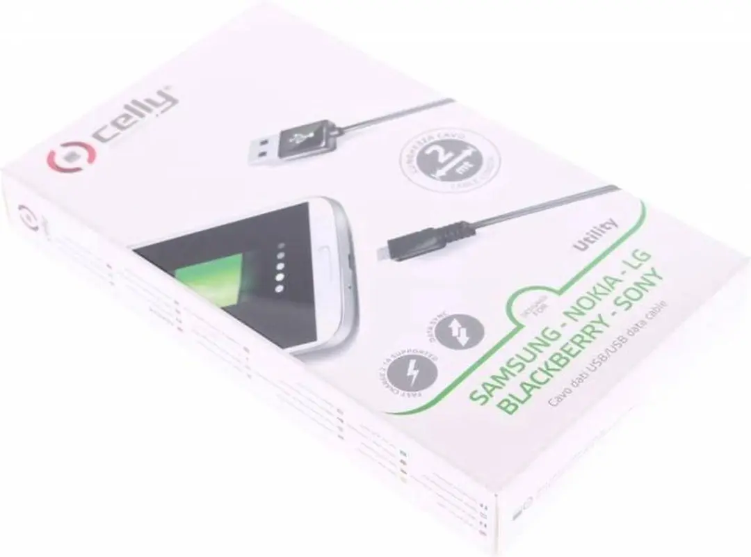 Celly Micro-USB Kabel 2m - Zwart