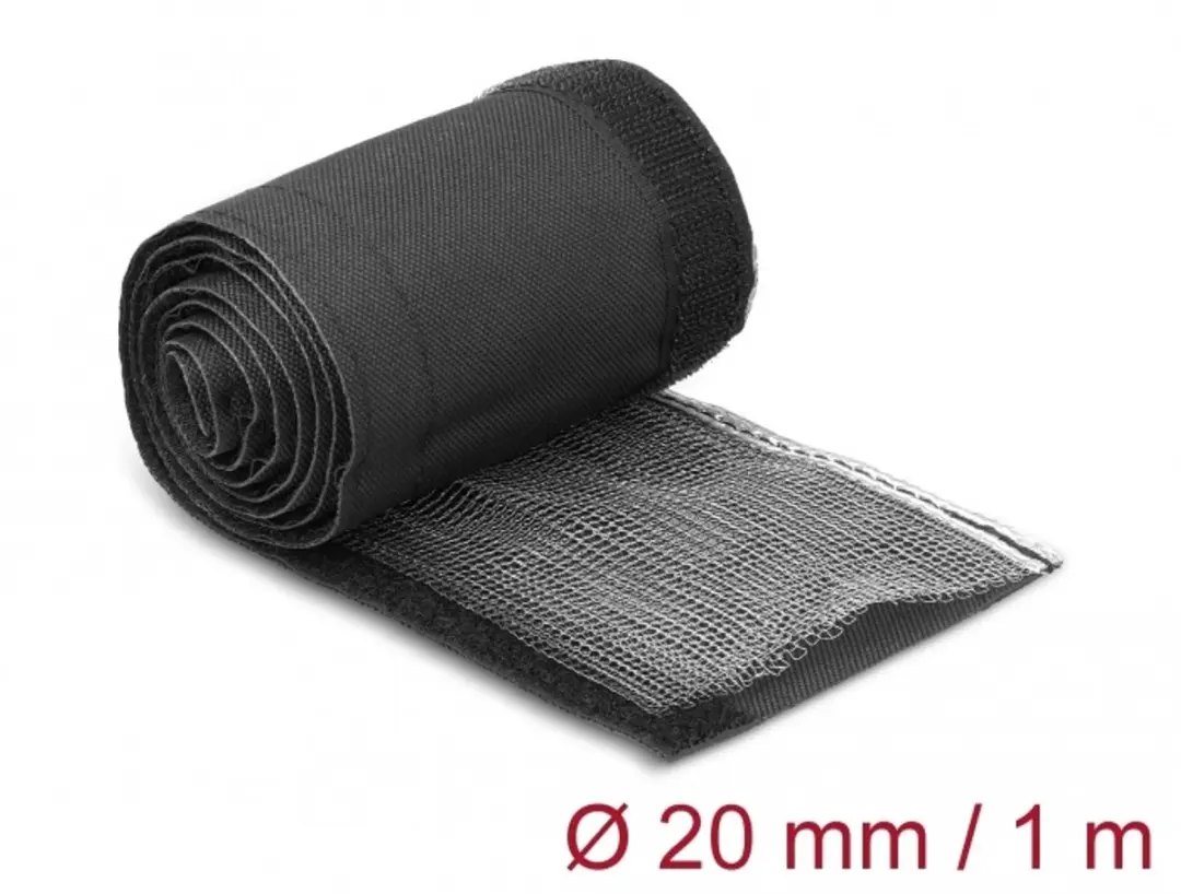 Delock EMI Afscherming Gevlochten Slang 1m x 20mm