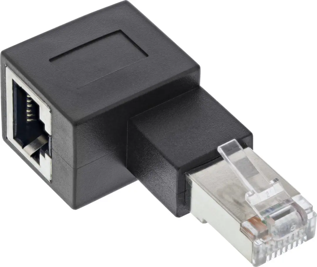 InLine STP CAT6a RJ45 Haakse Adapter
