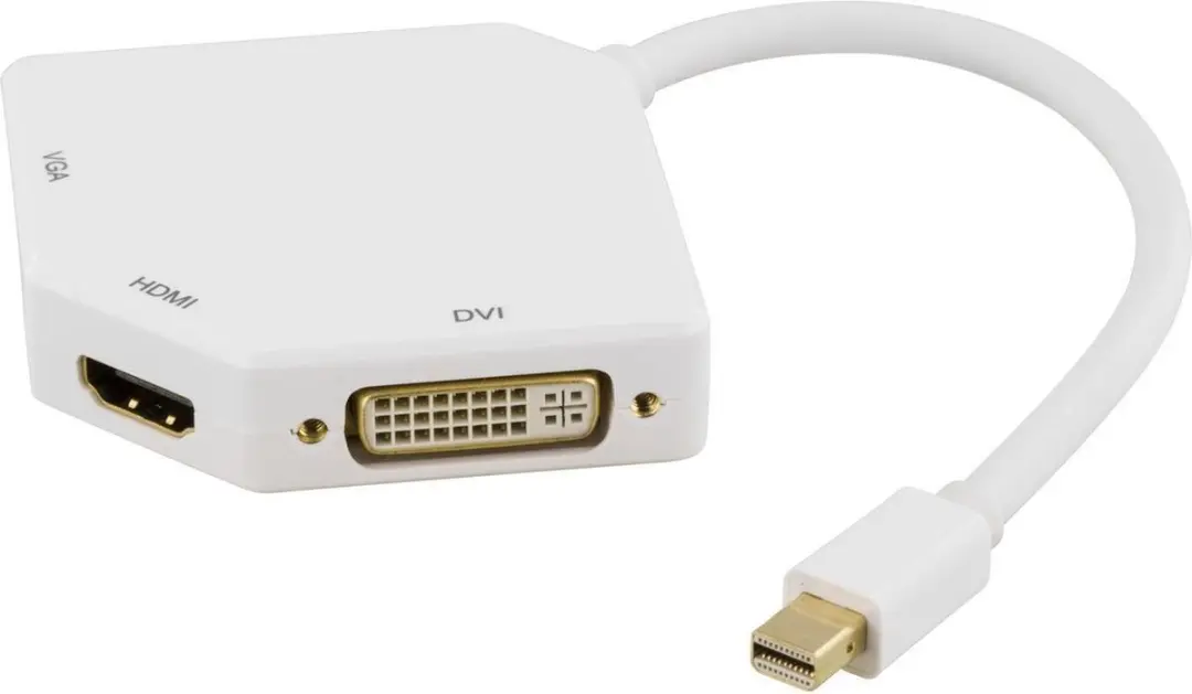Deltaco DP-MULTI2 Mini DisplayPort Adapter